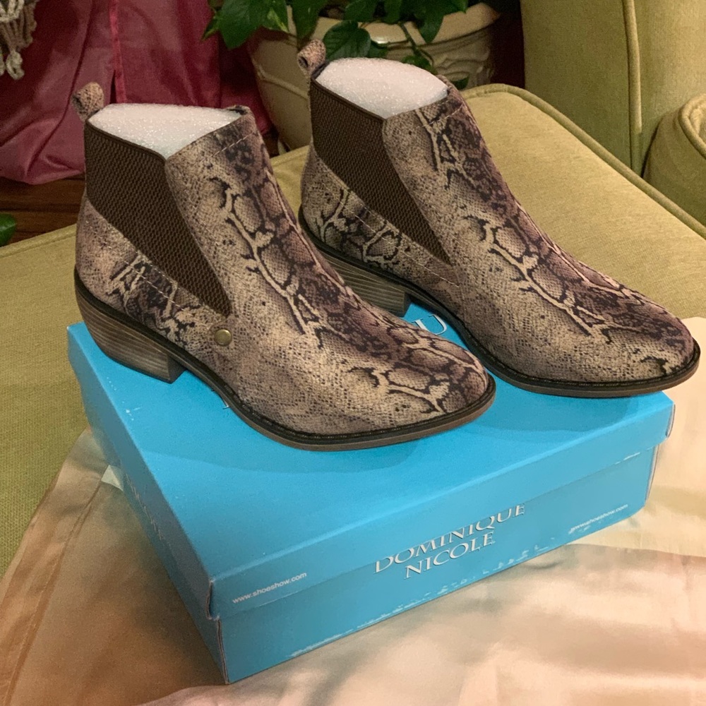 Brown snake boots